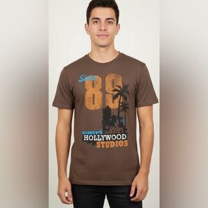 Walt Disney World, Disneyland size large, brown, short sleeve t-shirt